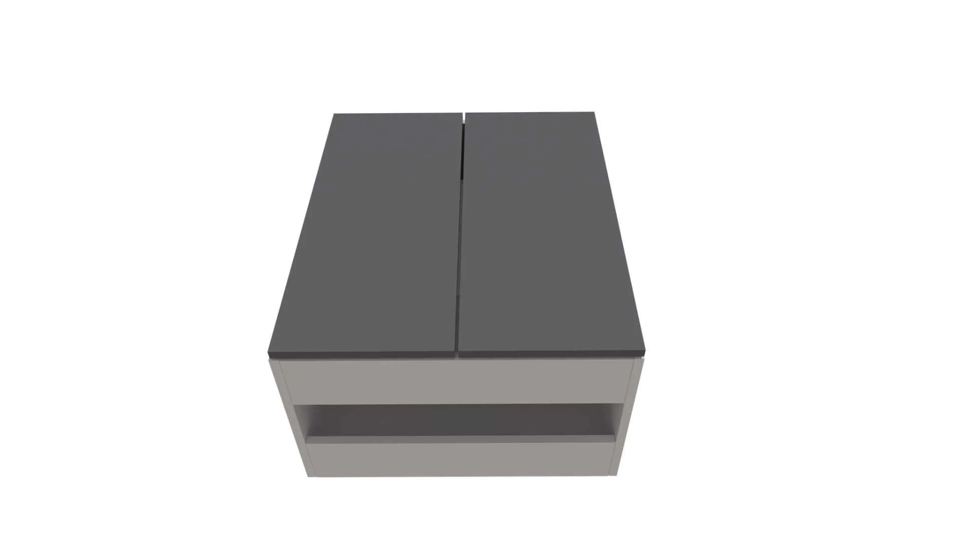 Seinakapp nõuderestile 2 ukse ja vaheriiuliga, 70-79 cm 