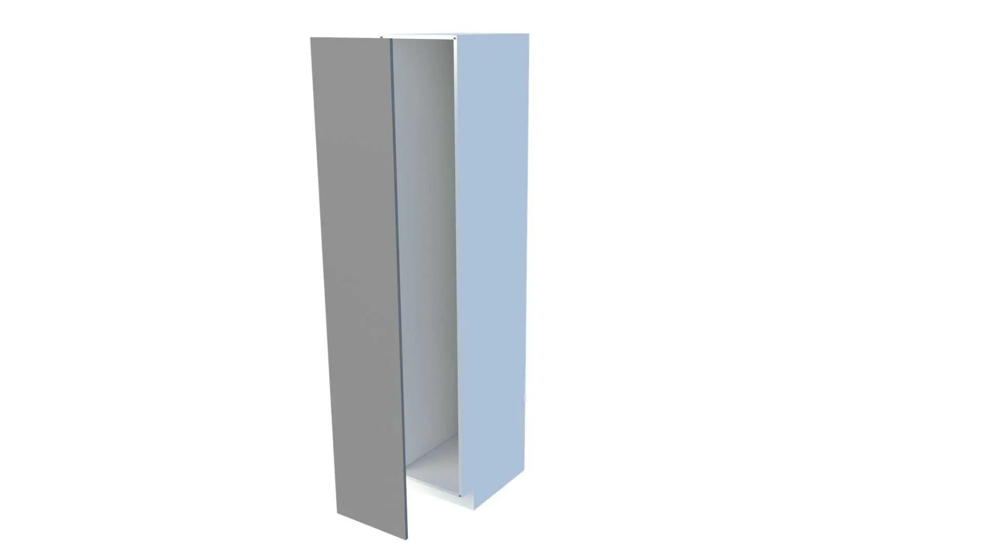 High pull-out kitchen cabinet (without contents), 30-39 cm