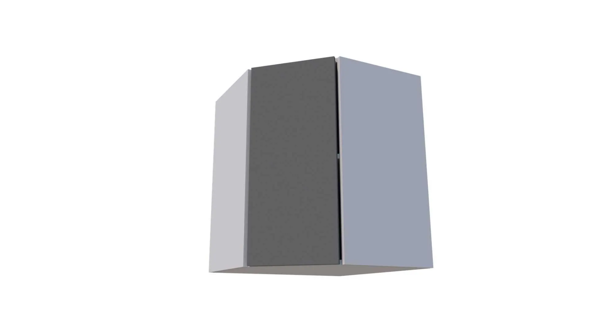 Nurgakapp ukse ja vaheriiuliga, 60 cm