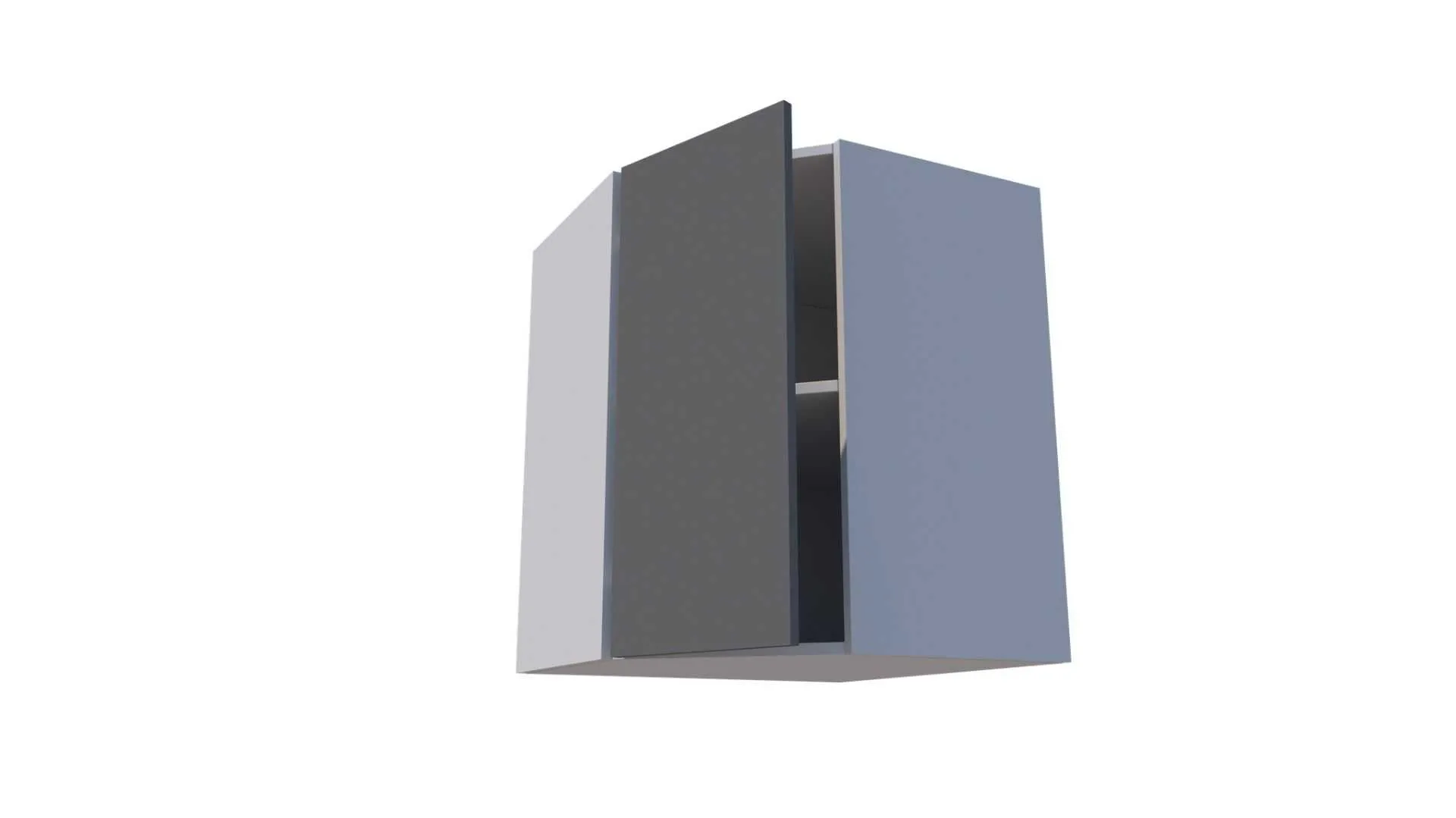 Nurgakapp ukse ja vaheriiuliga, 60 cm