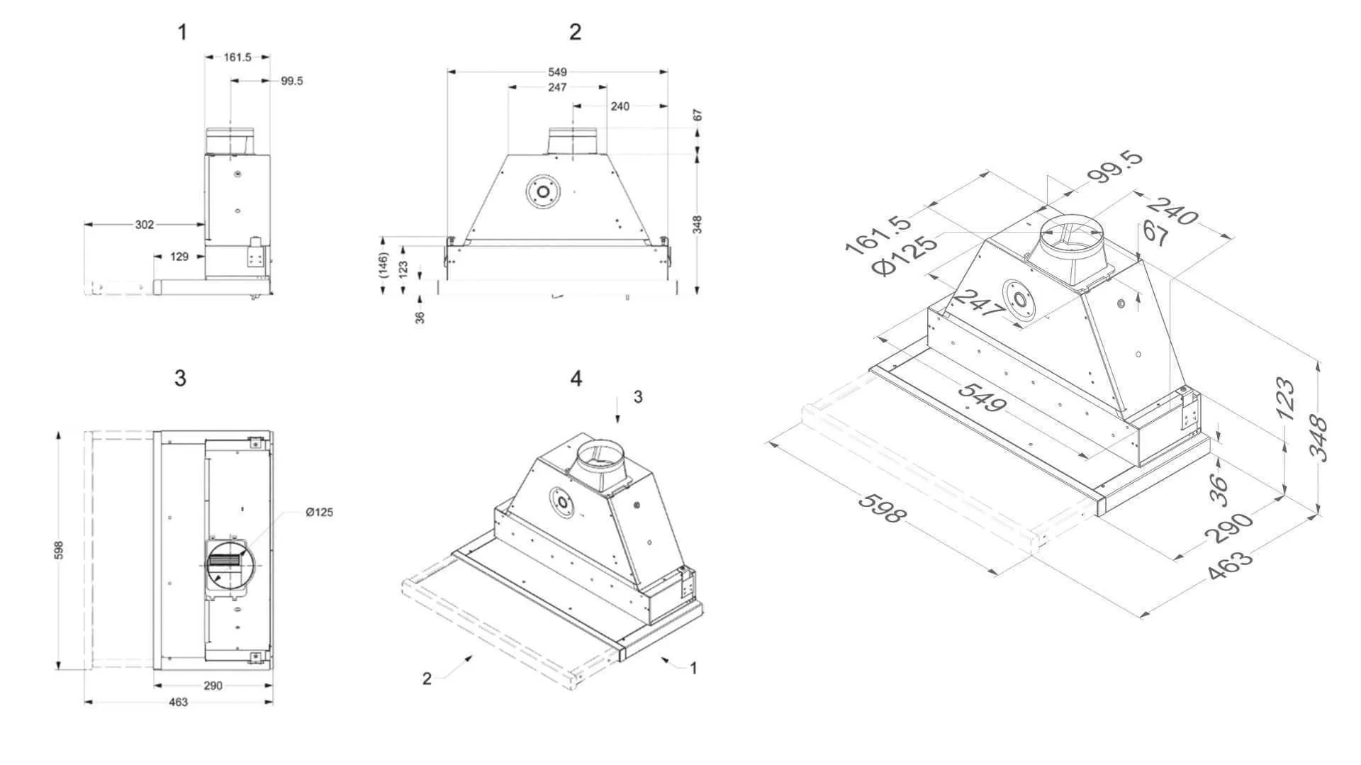 Novy õhupuhastaja Telescopic 661