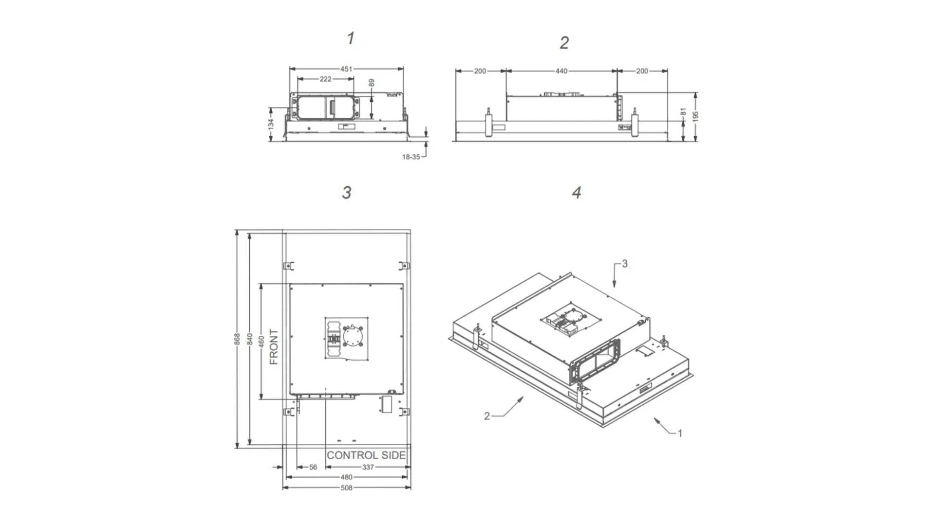 Новый потолочный очиститель воздуха Pureline Compact 6810