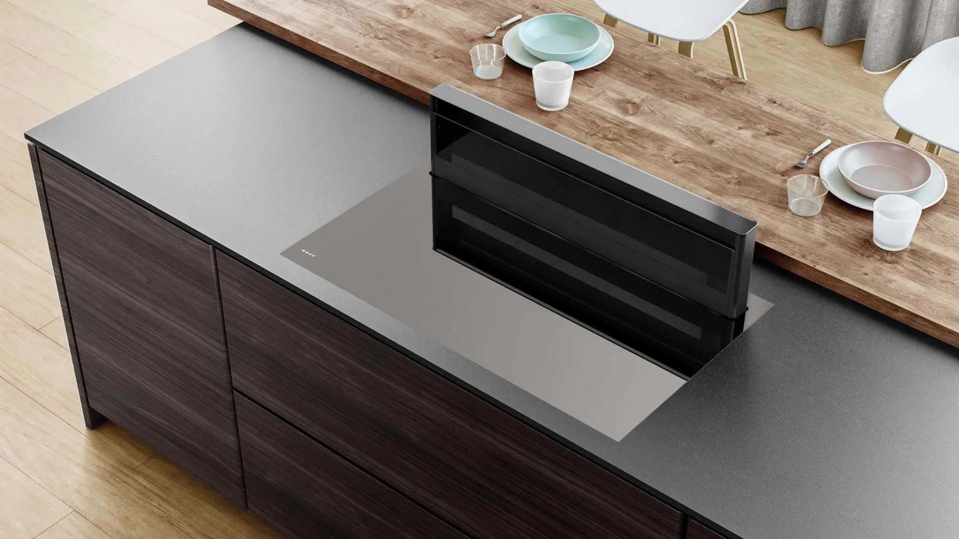 Novy hob + air purifier Novy Panorama Power 1831