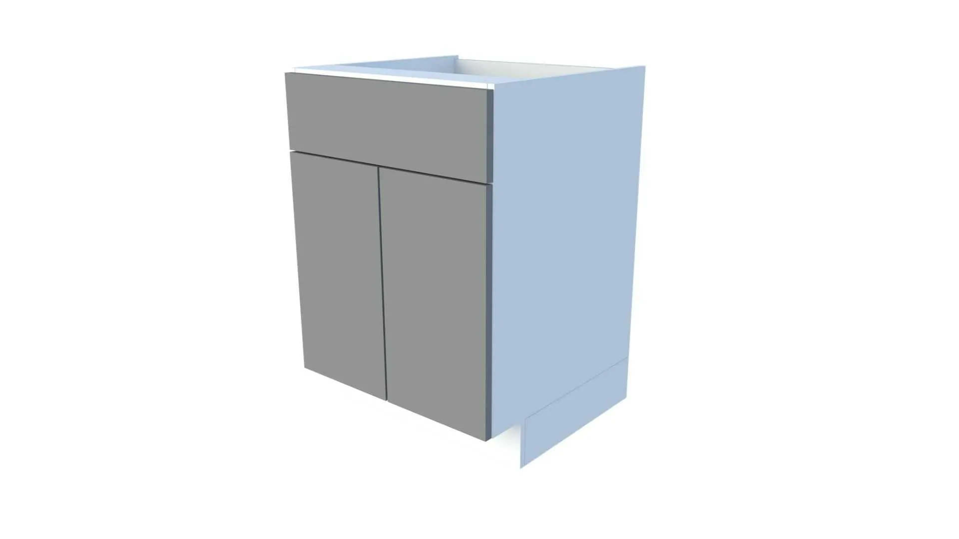 Floor cabinet with 1 drawer, 2 doors and a shelf, 90-99 cm