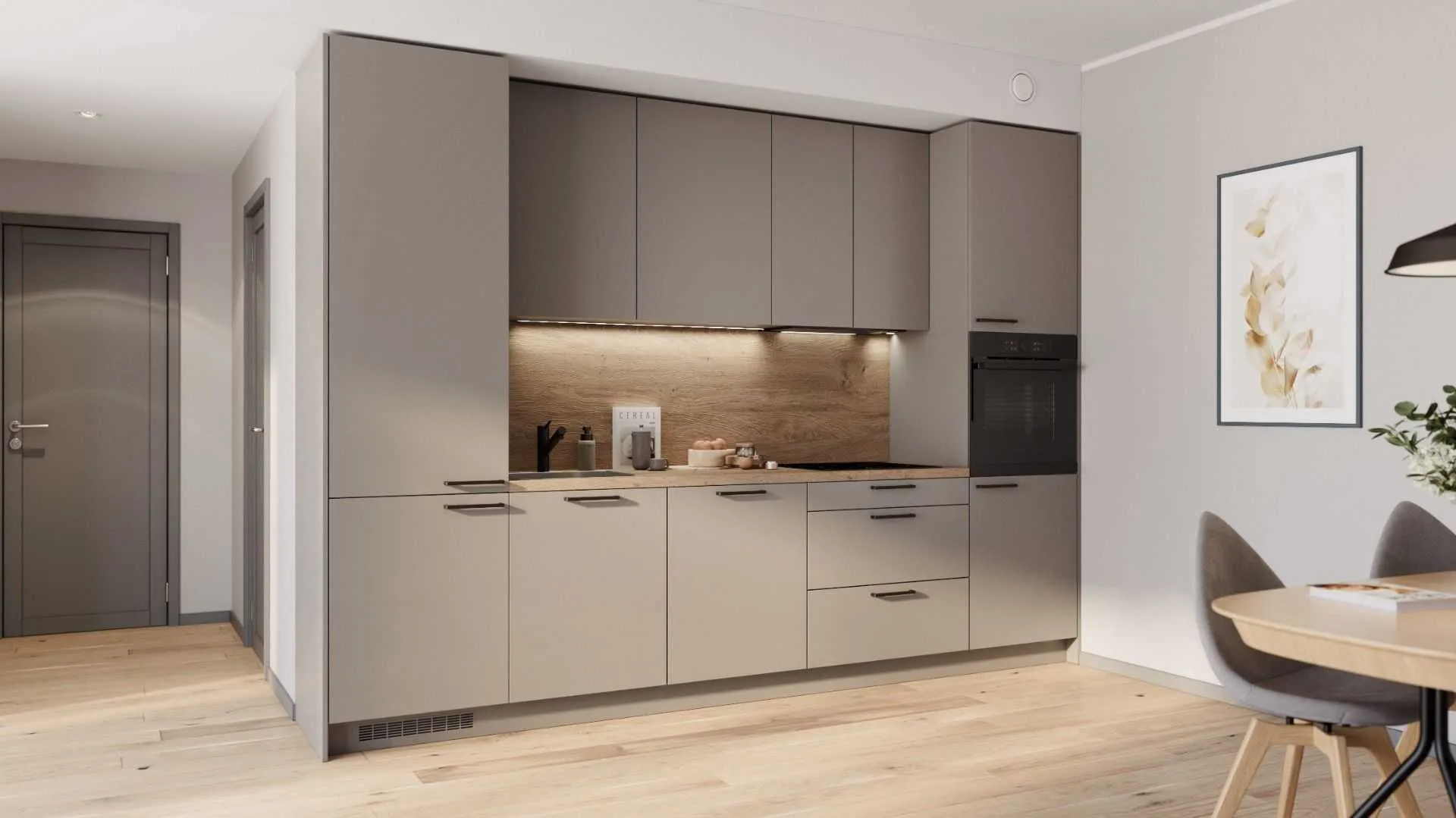 Meira straight kitchen set 324 cm