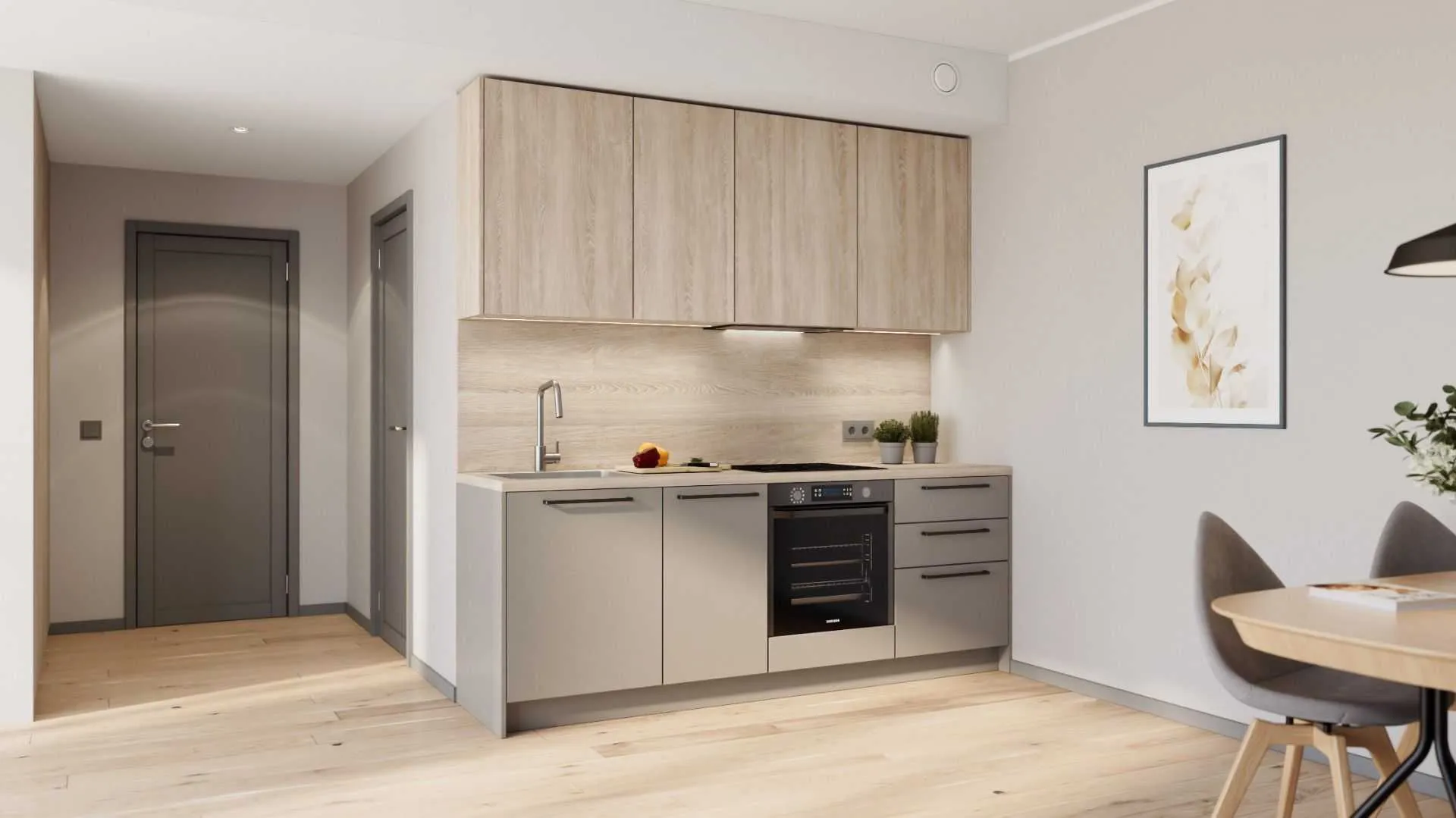 Amelie straight kitchen set 229 cm