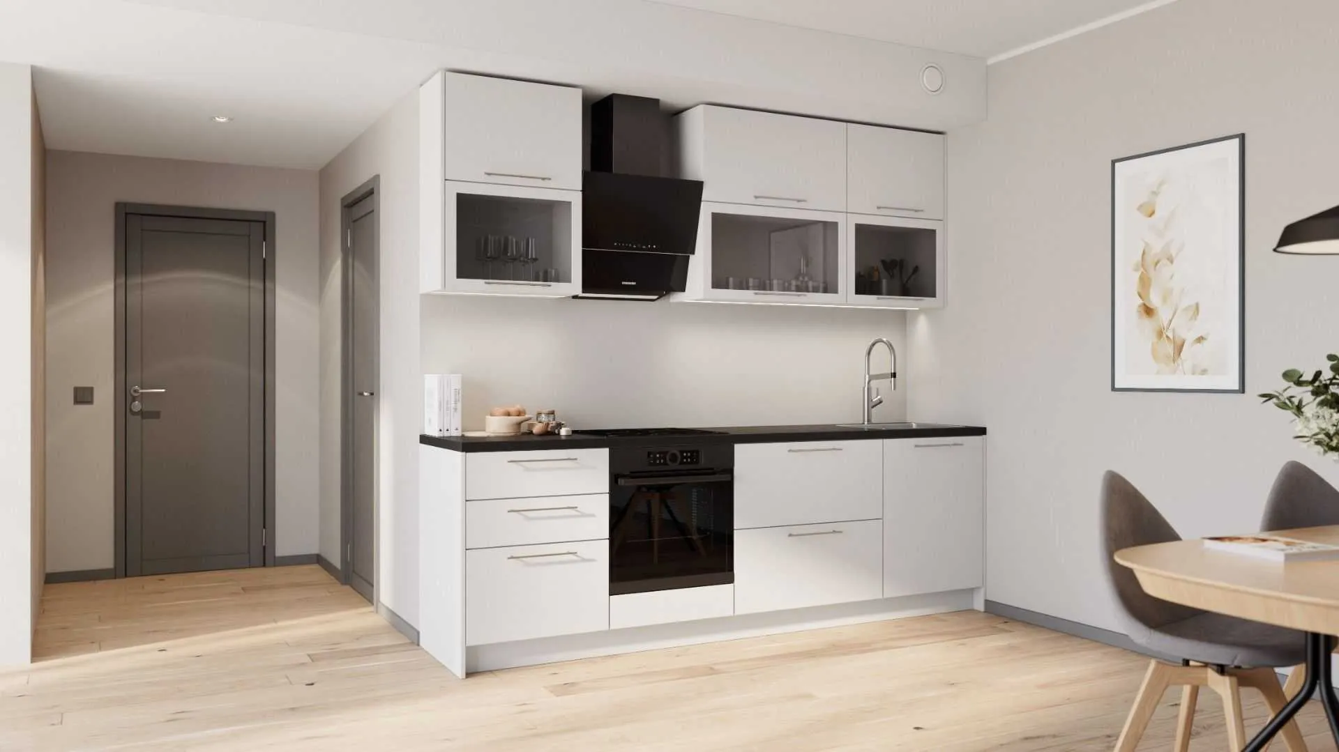 Кухонный гарнитур Amira прямой 264 см