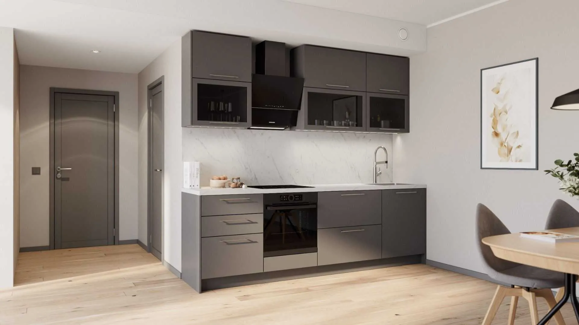 Элла прямой кухонный гарнитур 264 см