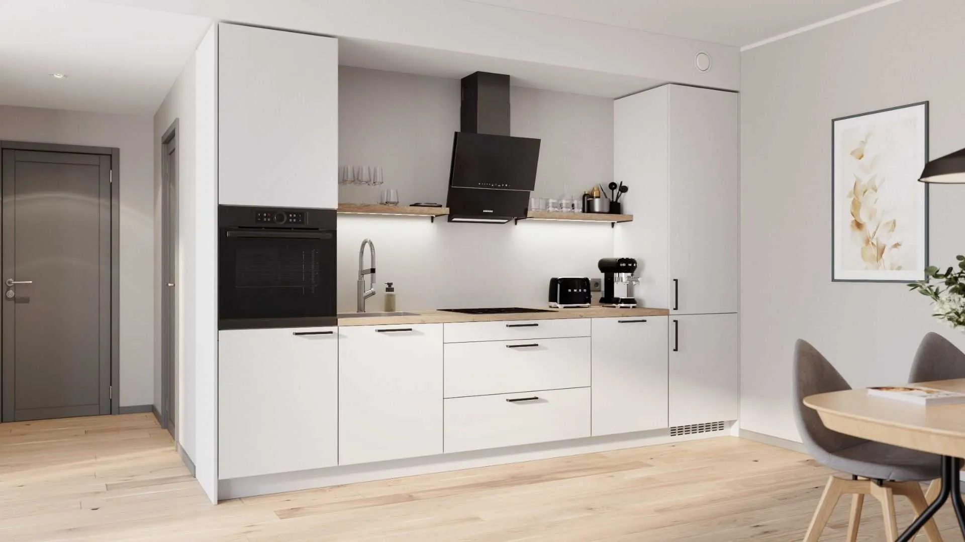 Esme straight kitchen set 344 cm