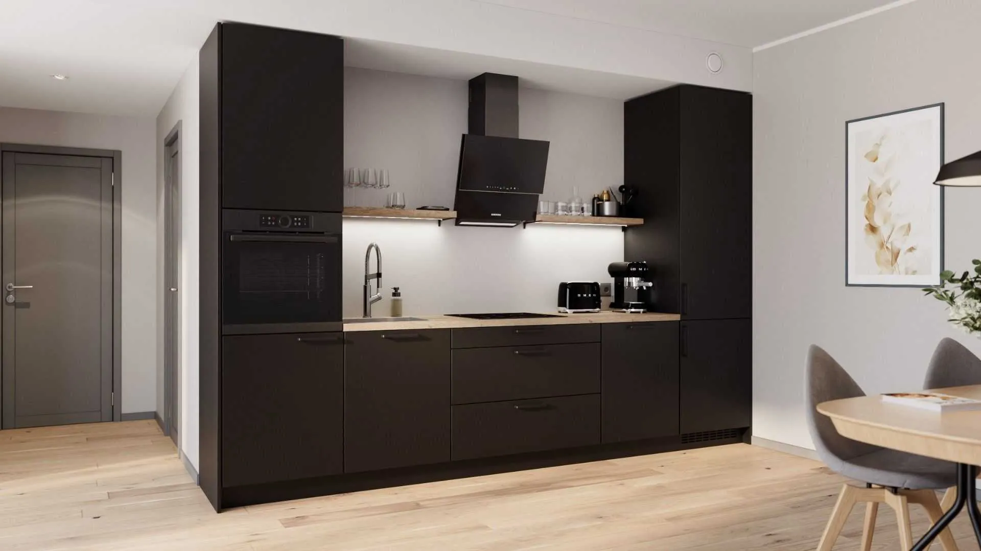 Кухонный гарнитур Emilia прямой 344 см