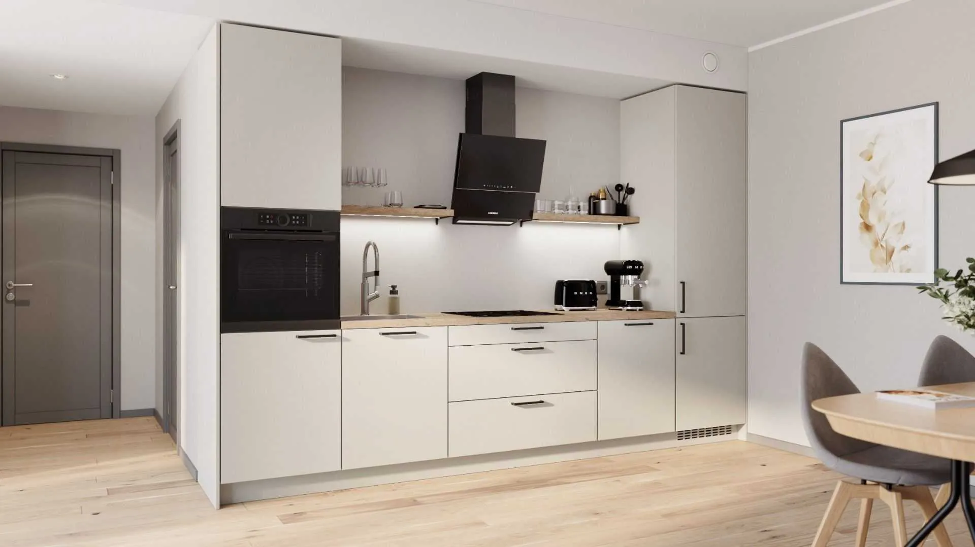 Ylva straight kitchen set 344 cm