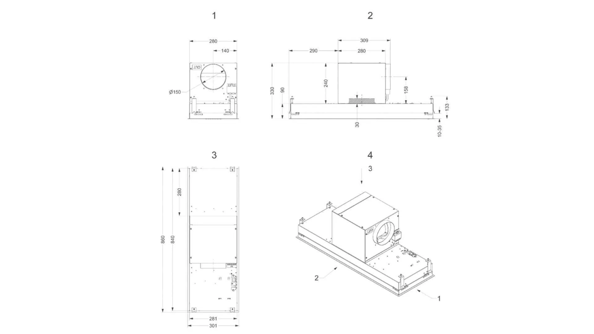 Новый очиститель воздуха Mini Pureline 820