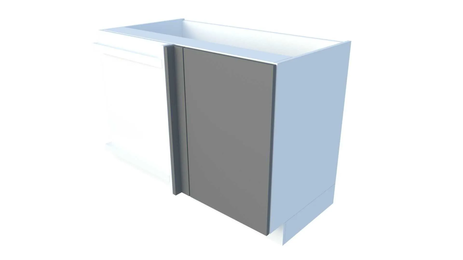 Угловой шкаф без полок, 110 см