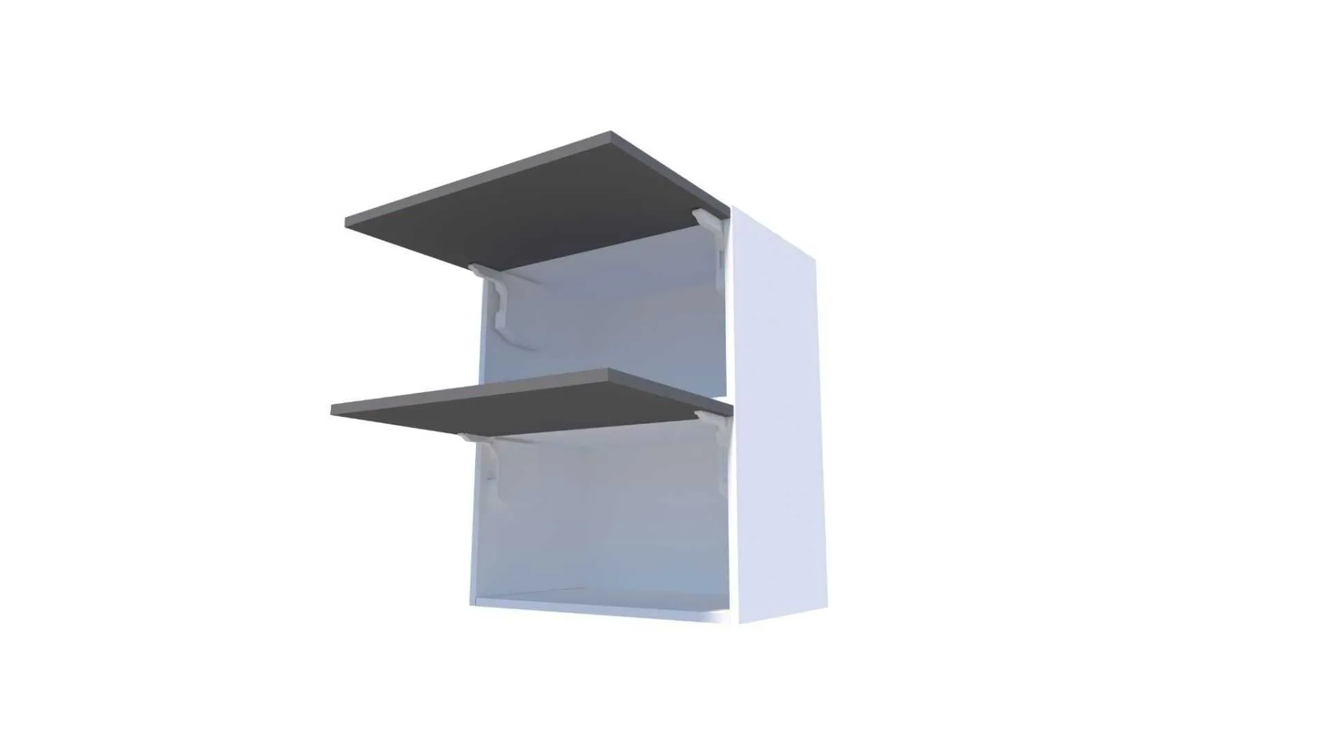 Seinakapp 2 üles avaneva uksega 90×50–59 cm – elegantne köögikapp