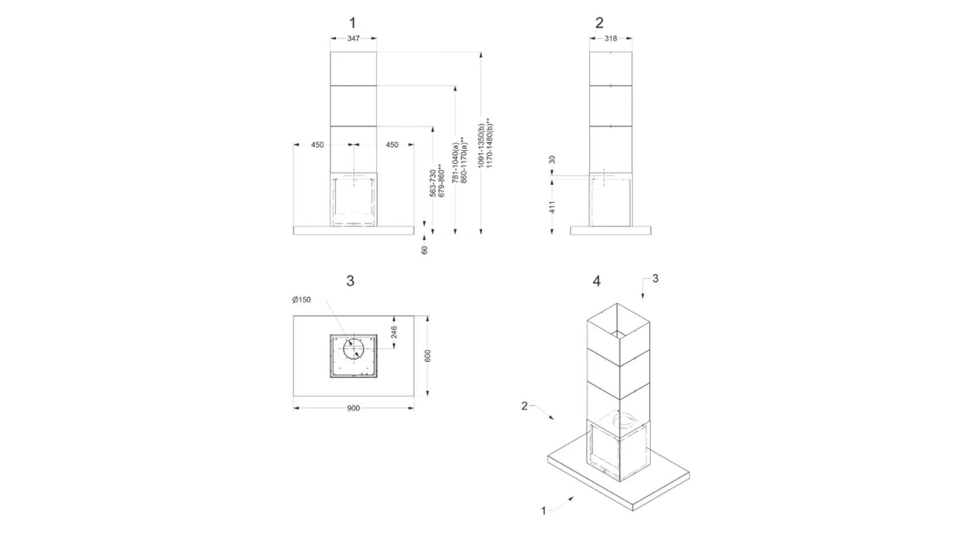 Новый очиститель воздуха для острова Flatline 7642