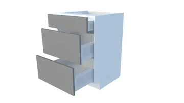 Floor cabinet with 3 drawers, 100-109 cm