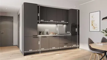 Luma straight kitchen set 324 cm