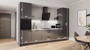 Thalia straight kitchen set 344 cm