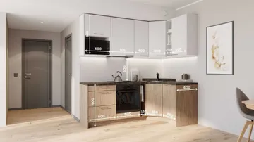 Elinda corner kitchen set 132×222 cm