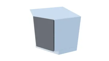 Nurgakapp vaheriiulita, 90 cm