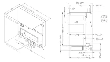 Новая варочная панель + очиститель воздуха Novy Panorama Power 1841