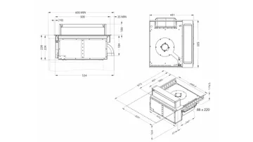 Novy hob + air purifier Up Power Wok 40008