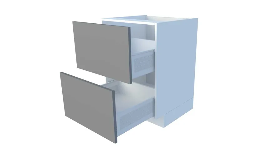Põrandakapp 2 sahtliga, 70-79 cm