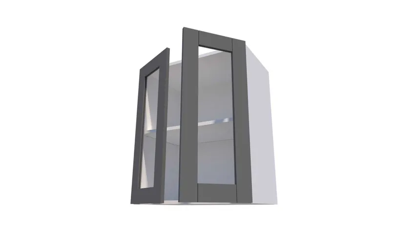 Seinakapp 2 ukse ja vaheriiuliga, 70-79 cm